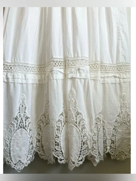 NEW | Forever That Girl Anthropologie Mock-Neck Lace Maxi Dress Sz: L Petite - Picture 3 of 14